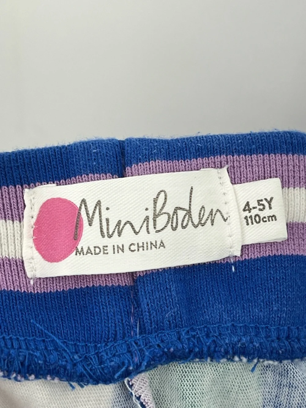 Mini Boden 4-5y rainbow skort 0430 cotton skirt shorts stripe